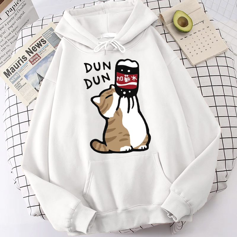 Herren-Hoodie, Hoodie mit Katzenmotiv